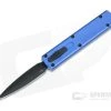 D Rocket Design Zulu Spear Blue Black DLC M390 OTF Automatic 0007