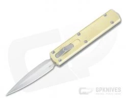 D Rocket Design Zulu Spear Aluminum Bronze Top Satin M390 OTF Automatic