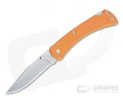 Buck 110 Slim Select Blaze Orange Folding Lock Back 0110ORS2
