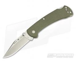 Buck 112 Slim Pro Ranger OD Green Canvas Micarta S30V Folding Lock Back 0112ODS6