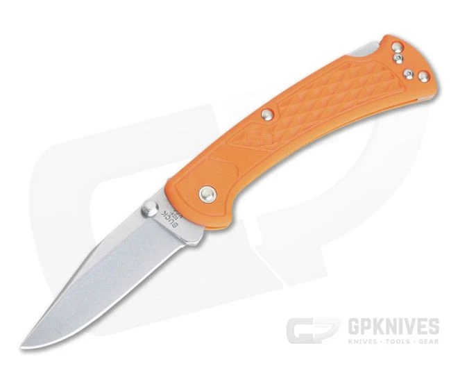 Buck 112 Slim Select Ranger Blaze Orange Folding Lock Back 0112ORS2