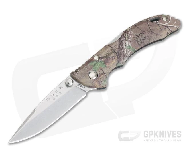 Buck Bantam Small RealTree Xtra Green Camouflage Lock Back Folder 0284CMS20