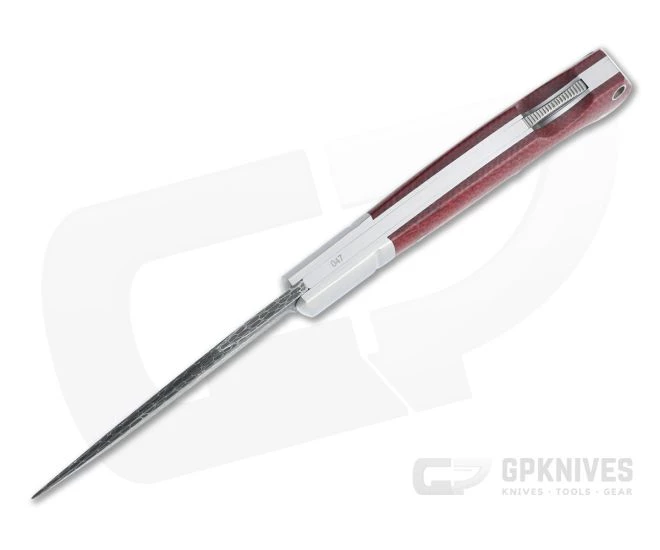 Boker Solingen Durand Boxer Dragonskin Damascus Red Jute Micarta Back Lock 111025DAM - Image 3