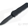 Guardian Tactical Recon-040 Black Tactical Elmax Serrated Single Edge D/A OTF Automatic 113112