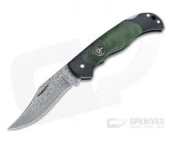 Boker Solingen Junior Scout Lightweight Damascus G10 Green Curly Birch Back Lock 118119DAM