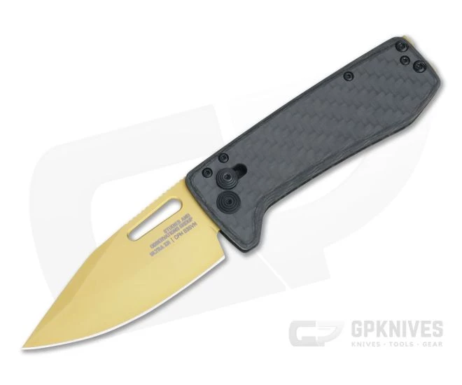 SOG Ultra XR Carbon & Gold S35VN Ultralight Carbon Fiber XR Lock Folder 12-63-02-57