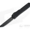 Microtech Ultratech Delta Signature Fluted DLC Tanto Black Frag OTF Automatic Knife 123-1UT-DS