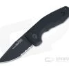 SOG TAC AU Compact Blackout Serrated D2 AU-XR Lock Automatic Folder 15-38-08-57