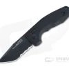 SOG TAC AU Compact Tanto Blackout Serrated D2 AU-XR Lock Automatic Folder 15-38-10-57