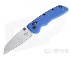 Hogue Deka Wharncliffe Stonewashed Magnacut Blue Polymer ABLE Lock Folder 24363