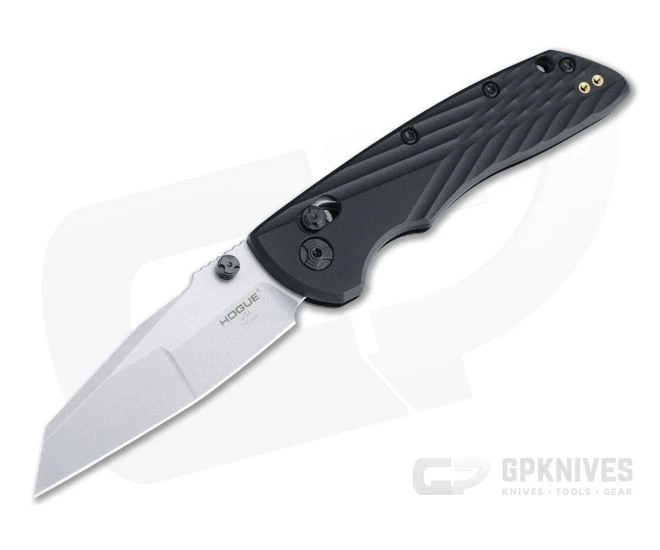 Hogue Deka Wharncliffe Stonewashed Magnacut Black Polymer ABLE Lock Folder 24369