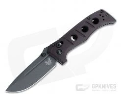 Benchmade Mini Adamas SHOT Show 2022 Gray Cruwear Burgundy Micarta AXIS Lock Folder 273BK-2201