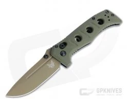 Benchmade 273FE-2 Mini Adamas Flat Earth Cruwear Olive Drab G10 AXIS Lock Folder