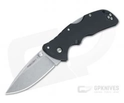 Cold Steel Mini Recon 1 Spear Point Stonewashed AUS-10A Black GRN Tri-Ad Lock Folder 27BAS