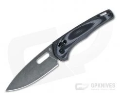 Gerber Sumo Black Stonewashed Spear Point Gray and Black G10 Pivot Lock Folder 30-001813