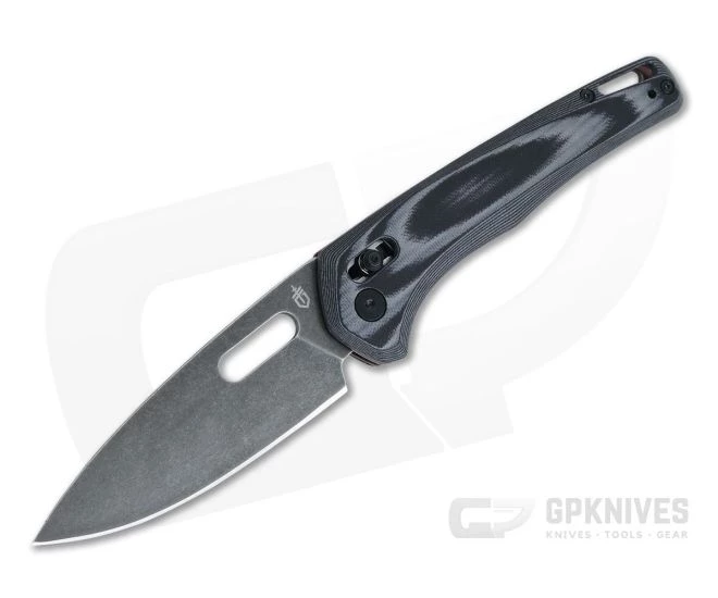 Gerber Sumo Black Stonewashed Spear Point Gray and Black G10 Pivot Lock Folder 30-001813