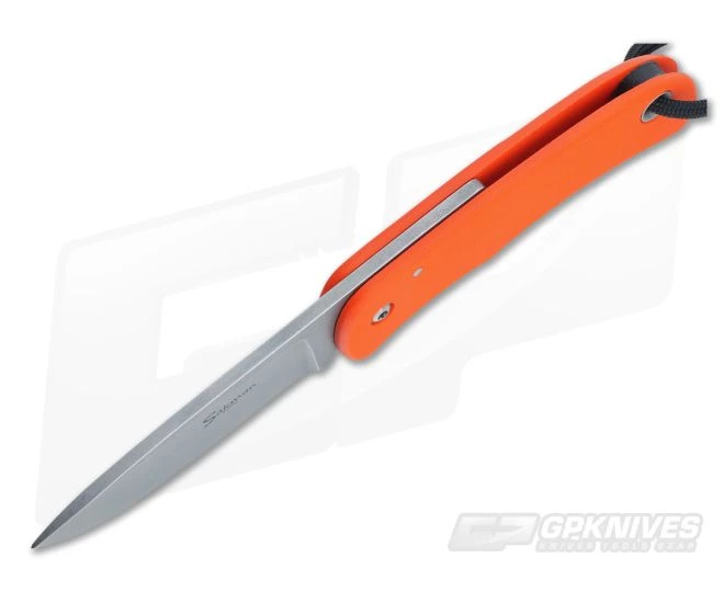 Sakman Knives Pointer Friction Folder Orange G10 - Image 3