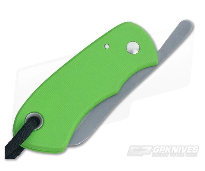 Sakman Knives Chappy Friction Folder Neon Green G10 - Image 2