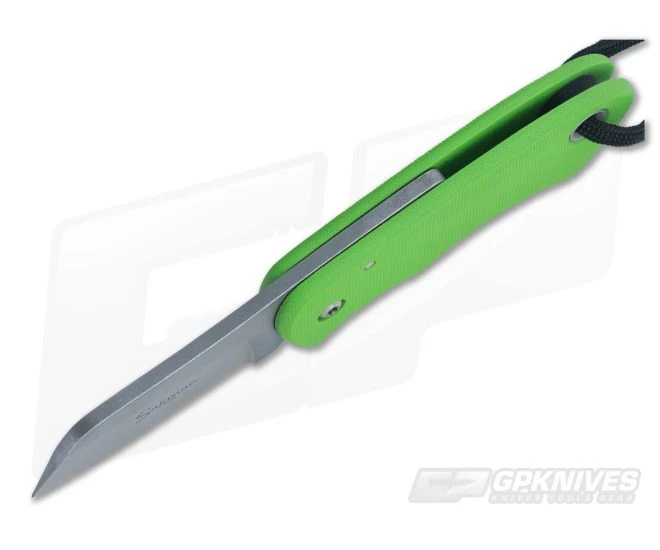 Sakman Knives Chappy Friction Folder Neon Green G10 - Image 3