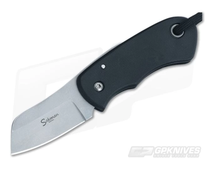 Sakman Knives Chappy Friction Folder Black G10