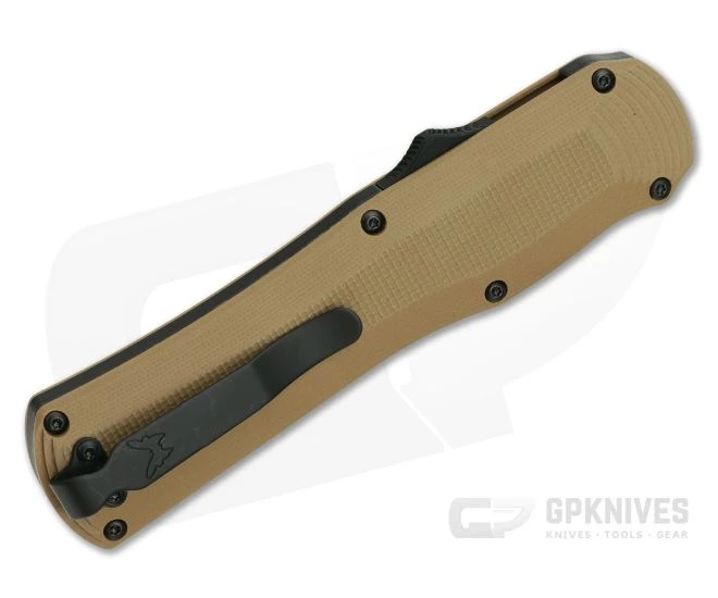 Benchmade Autocrat Black DLC S30V Coyote Brown G10 OTF Automatic Knife 3400BK-2 - Image 2
