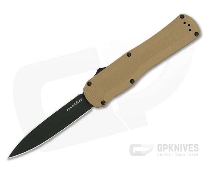 Benchmade Autocrat Black DLC S30V Coyote Brown G10 OTF Automatic Knife 3400BK-2