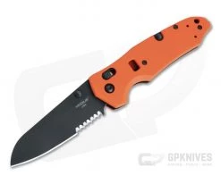 Hogue Trauma First Response Tool Sheepsfoot Black Cerakote Serrated N680 Orange G10 ABLE Lock Folder 34774