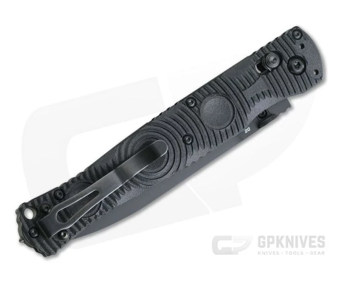 Benchmade SOCP Tactical AXIS Lock Black D2 Serrated CF-Elite Folding Combat Knife 391SBK - Image 2