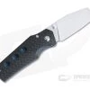 Jason Guthrie Custom Rover Left Hand Carbon Fiber Blue Raindrop Titanium Liner Lock M390 Sheepsfoot