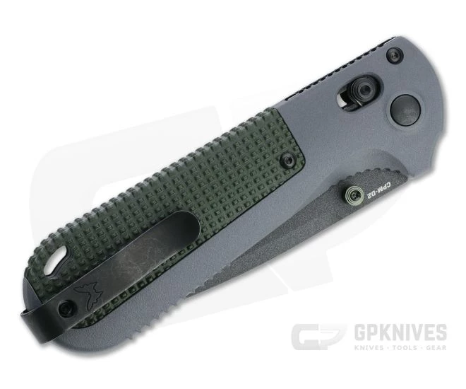 Benchmade Redoubt Black Serrated CPM-D2 Gray Grivory AXIS Folder 430SBK - Image 2