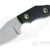 Sakman Knives Cleaver Neck Knife Blasted N690 Black/Toxic G10 Fixed Blade 4409