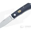 Sakman Knives Rhino Sheepsfoot Satin N690 Canyon Blue Richlite Slip Joint Folder 4434