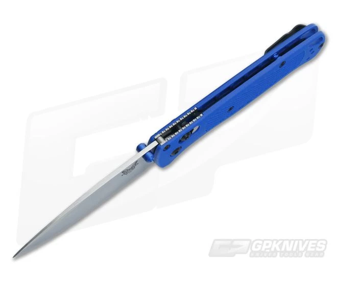 Benchmade 535 Bugout Blue Grivory S30V Drop Point - Image 3
