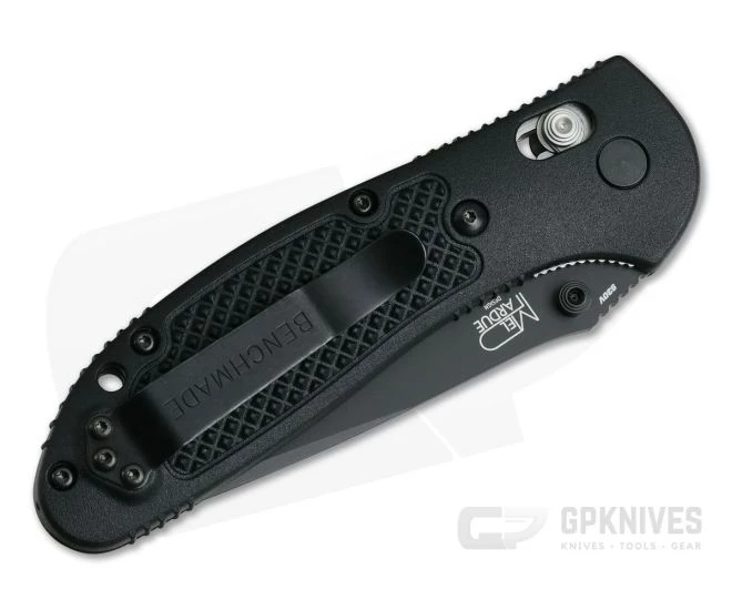 Benchmade 551BK-S30V Griptilian Drop Point Black Plain - Image 2