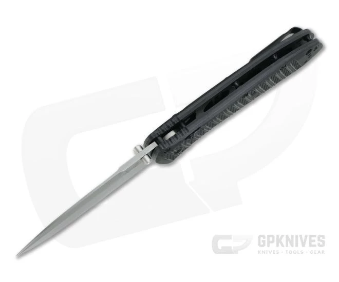 Benchmade Manual Presidio II Black CF-Elite Plain S30V AXIS Lock Folder 570-1 - Image 3