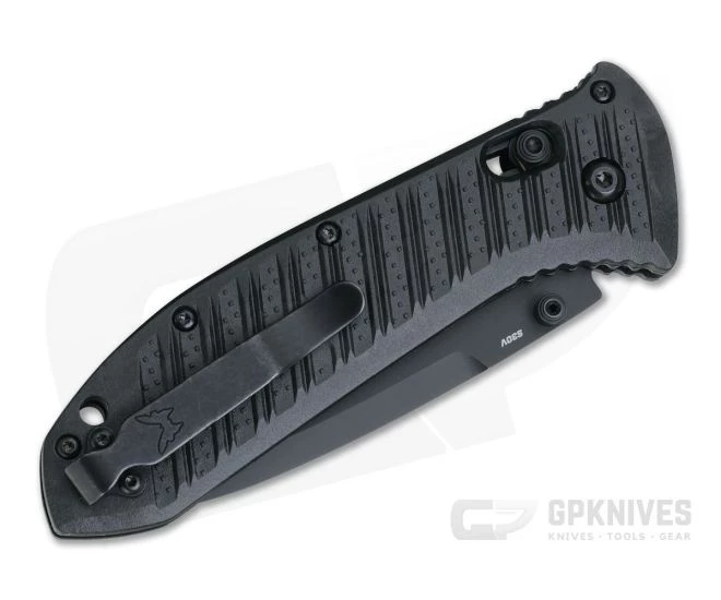 Benchmade Manual Presidio II Black CF-Elite Black Serrated S30V AXIS Lock Folder 570SBK-1 - Image 2