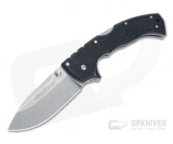 Cold Steel 4-Max Scout Demko Stonewashed AUS10A Black Griv-Ex Tri-Ad Lock Folder 62RQ