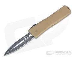 Axial Shift Double Edge Blackwashed S35VN Tan OTF Automatic