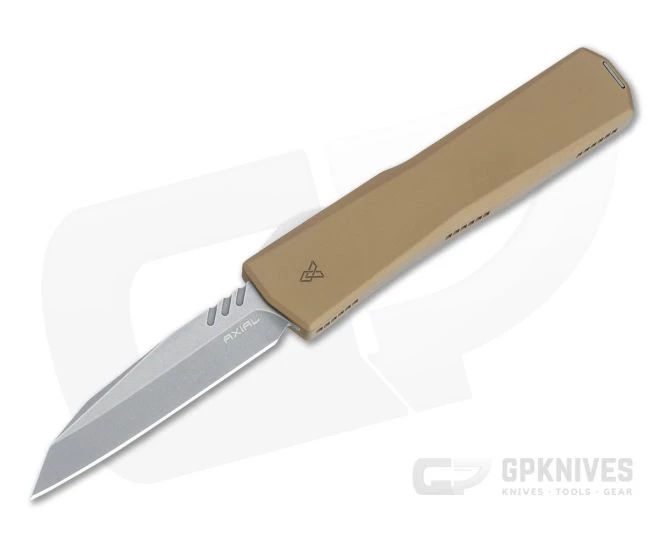 Axial Shift Wharncliffe Stonewashed 20CV Tan OTF Automatic