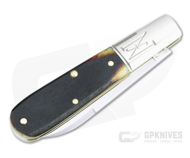 Northfield UN-X-LD #77 Yankee Barlow Antique Yellow Saw Cut Bone Slip Joint Knife 772122 - Image 2