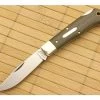 Tidioute #83LB Tascosa Little Lock Back OD Green Micarta Clip Point