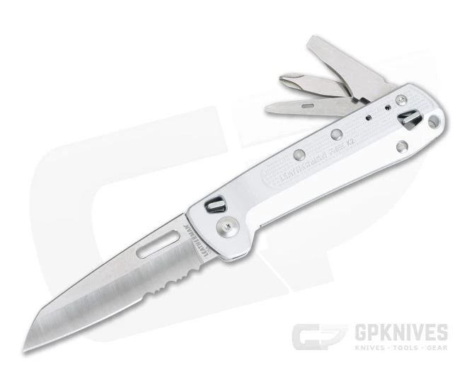 Leatherman Free K2X Silver Multi-Function Pocket Knife 832652