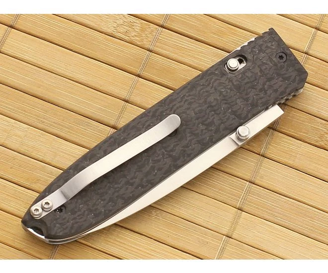 LionSteel Daghetta Carbon Fiber/G10 Folding Knife D2 Blade - Image 2