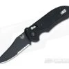 Benchmade 9170SBK Auto Triage Black Handle Black Serrated Blade
