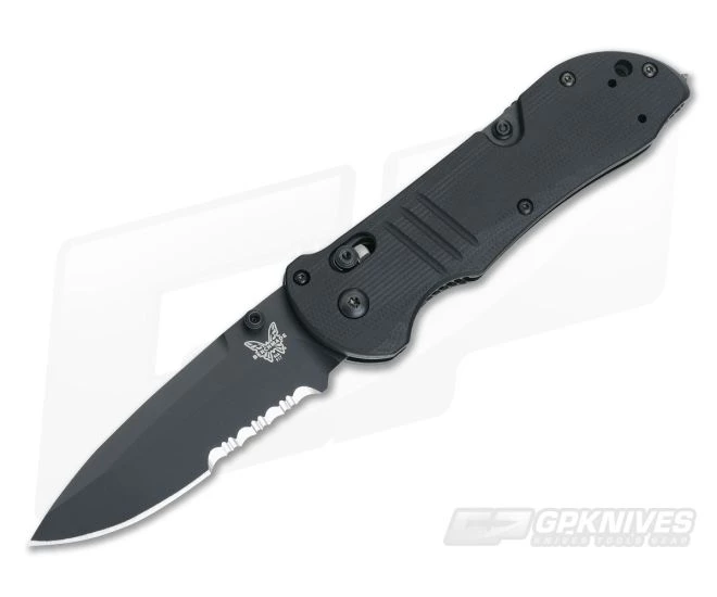 Benchmade 917SBK Tactical Triage AXIS Lock Black Serrated S30V Rescue Knife