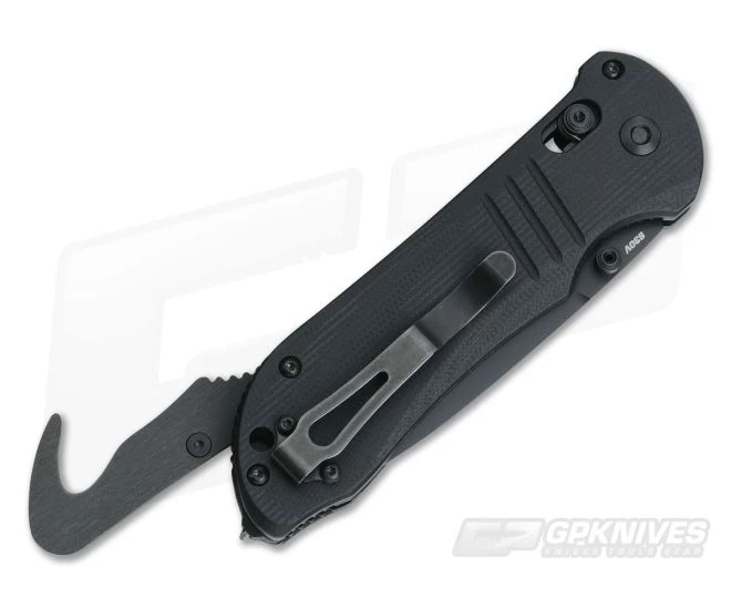 Benchmade 917SBK Tactical Triage AXIS Lock Black Serrated S30V Rescue Knife - Image 2