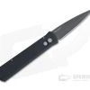 Protech Knives Godfather Left Hand Black DLC Solid Black Push Button Automatic 921-LH