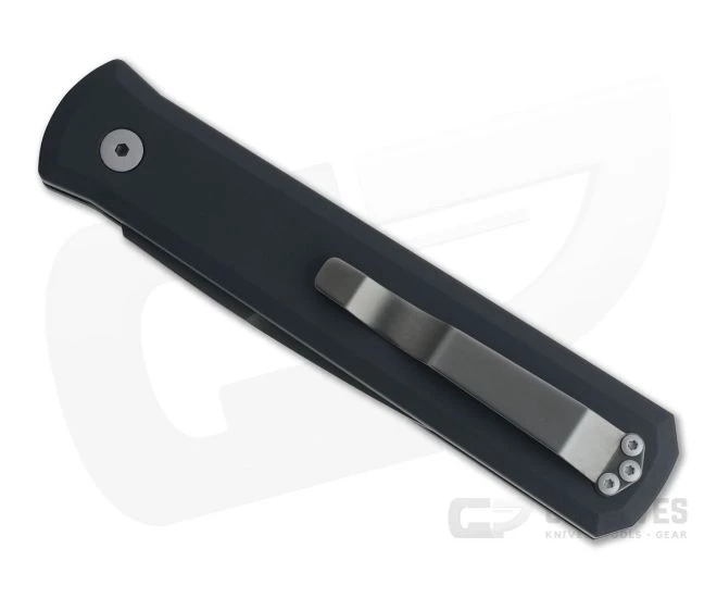 Protech Knives Godfather Left Hand Black DLC Solid Black Push Button Automatic 921-LH - Image 2
