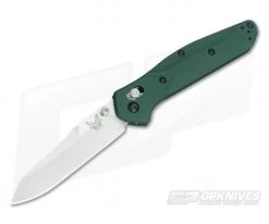 Benchmade 940 Osborne Green Aluminum Satin S30V AXIS Lock Folder
