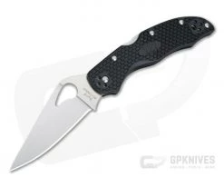 Byrd Harrier 2 Lightweight Black FRN Satin Plain Edge Folder 01PBK2